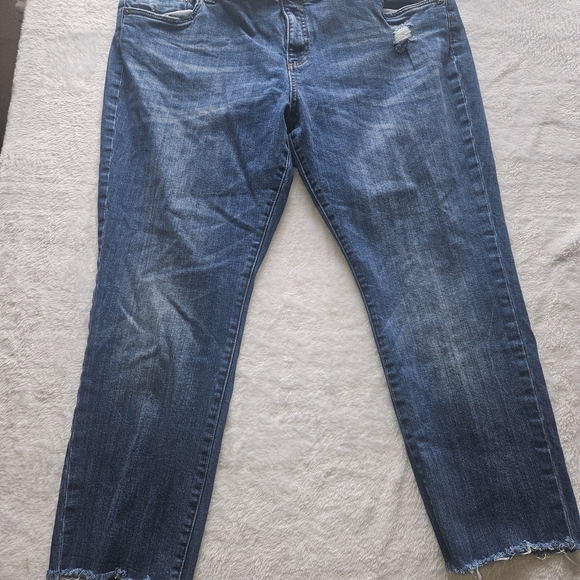 Kut From The Kloth Women's 20W Plus Size Classic Blue Ankle Jeans Catherine. - Picture 1 of 7